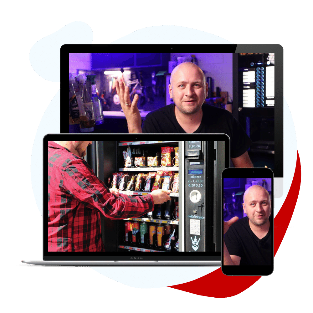 Vending Business Kurs auf verschiedenen Geräten